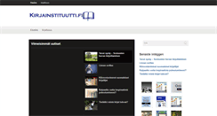 Desktop Screenshot of kirjainstituutti.fi